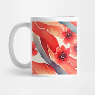 Watercolor red bow red ribbon Mug